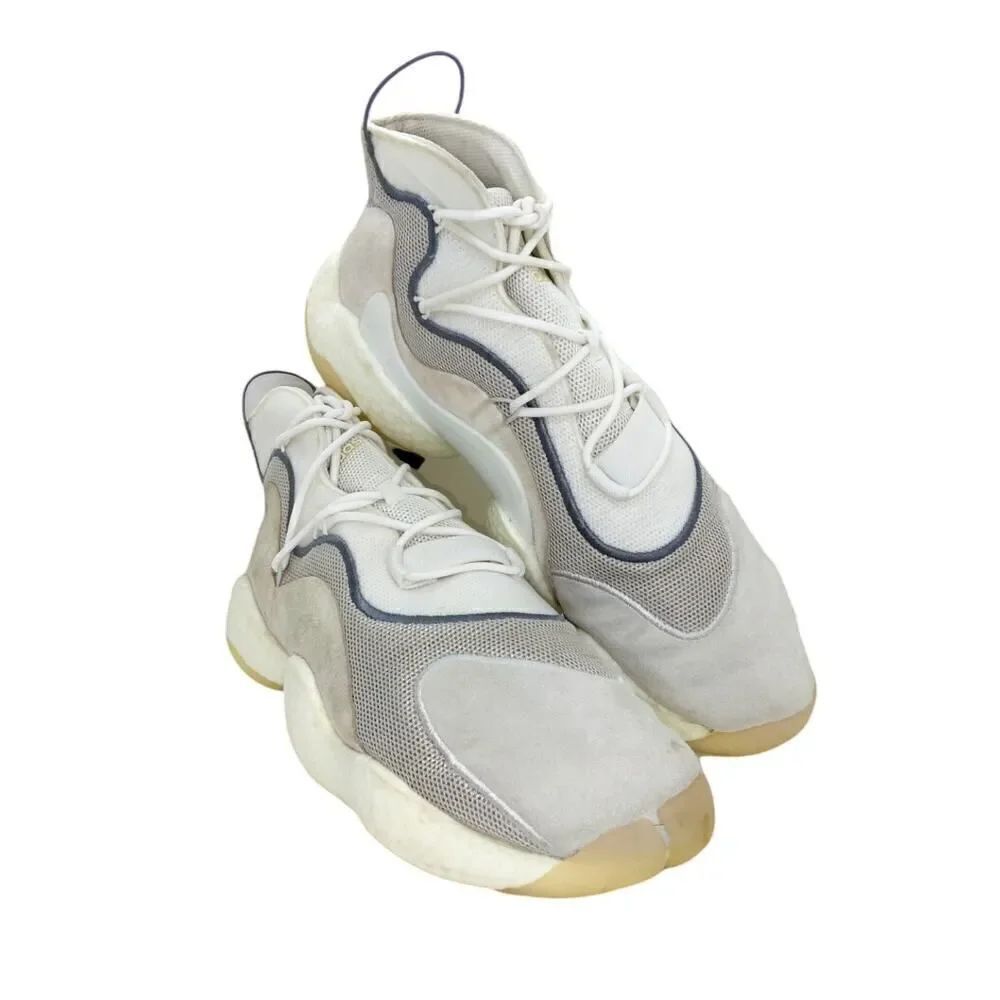 Adidas Crazy BYW Boost Men's Pre-owned Gray Basketball Sneakers - sz. 12 1/2